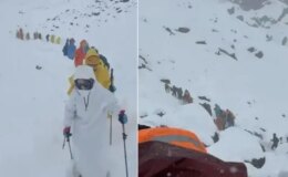 Everest Dağı’nda bin kişi mahsur kaldı, ekipler donmuş cesetler arasında ilerledi