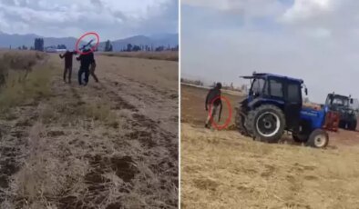 Evladının gözü önünde babayı darbettiler, kızının sesinin titrediği anlar kamerada