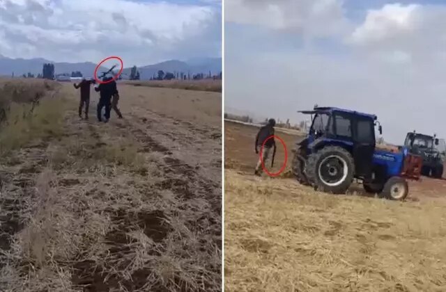 Evladının gözü önünde babayı darbettiler, kızının sesinin titrediği anlar kamerada