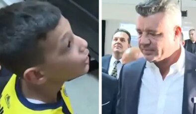 Fener taraftarının sesi olan minik! Sadettin Saran sitemine kayıtsız kalamadı