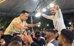 Gelin ve damat farklı ülkelerde nişanlandı