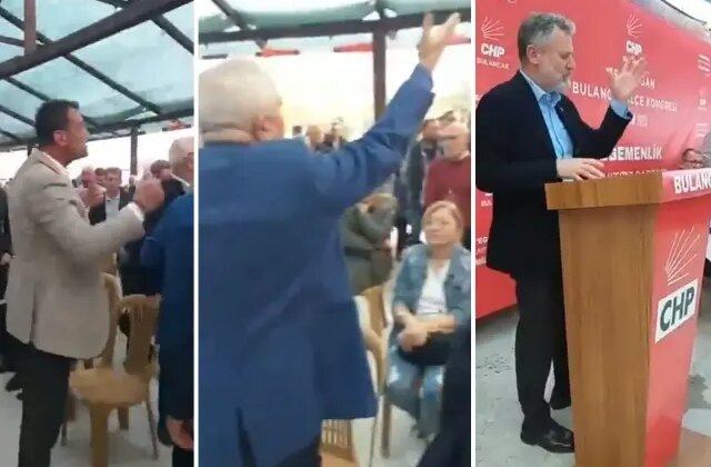 CHP kongresinde tansiyon yükseldi! İl Başkanı elindeki mikrofonu fırlattı