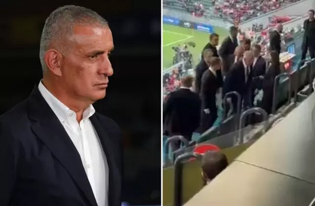 Hacıosmanoğlu’nun çıldırdığı anlar! Cumhurbaşkanı Erdoğan gelince geri döndü