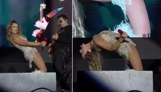 Hadise Samsun konserinde enerjisiyle göz doldurdu