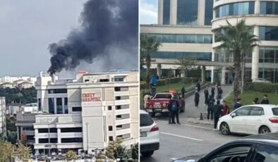 İstanbul’da hastanede korkutan yangın! Dumanlar gökyüzüne yükseldi
