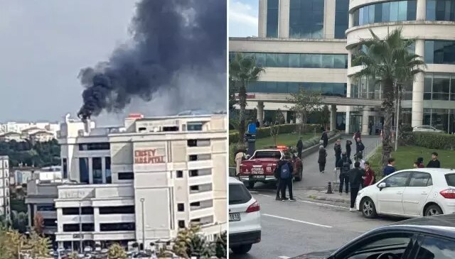 İstanbul’da hastanede korkutan yangın! Dumanlar gökyüzüne yükseldi