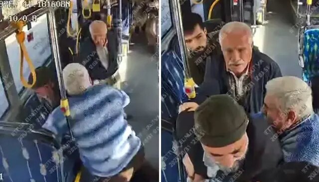 İETT otobüsündeki dehşet kamerada! Hiçbir sebep yokken bir anda saldırmış