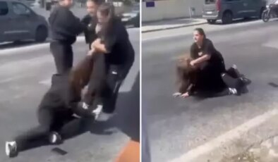 İkisi de çocuk yaşta! Saçlarından tutup yerde sürükledi