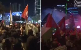 İsrail Başkonsolosluğu önünde Filistin’e destek eylemi