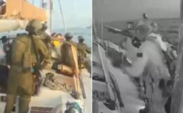 İsrail’in Sumud Filosu’ndaki tekneye baskın anı kamerada