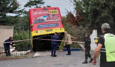 İstanbul’da faciadan dönüldü! Freni boşalan İETT otobüsü kaza yaptı