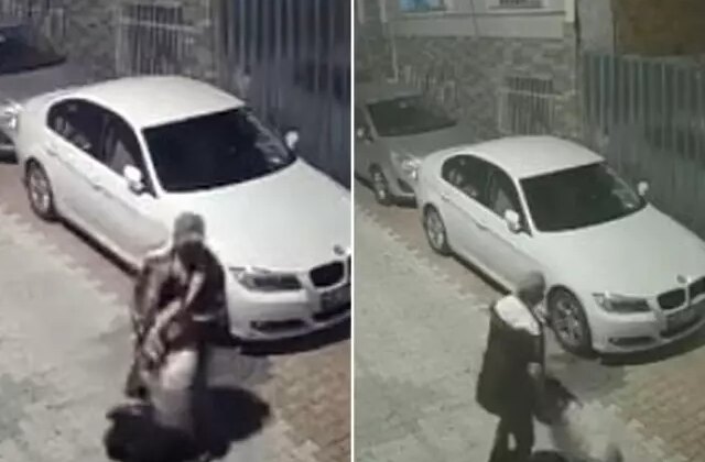 Kadını sokak ortasında öldüresiye dövüp yerde sürükledi