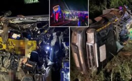 Katliam gibi trafik kazası! En az 63 kişi hayatını kaybetti, onlarca yaralı var