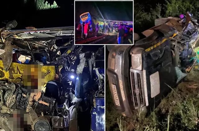 Katliam gibi trafik kazası! En az 63 kişi hayatını kaybetti, onlarca yaralı var