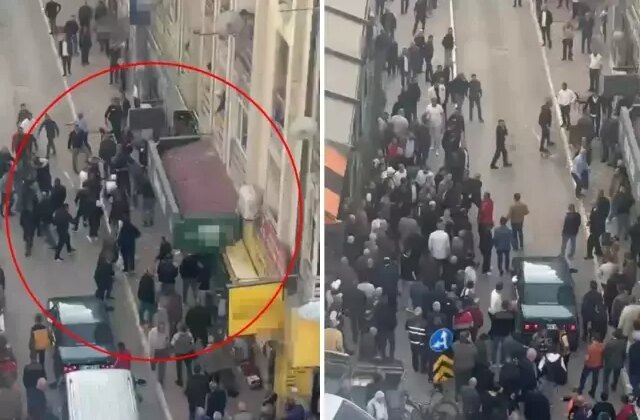 Kavga değil meydana savaşı! Onlarca kişi birbirine girdi