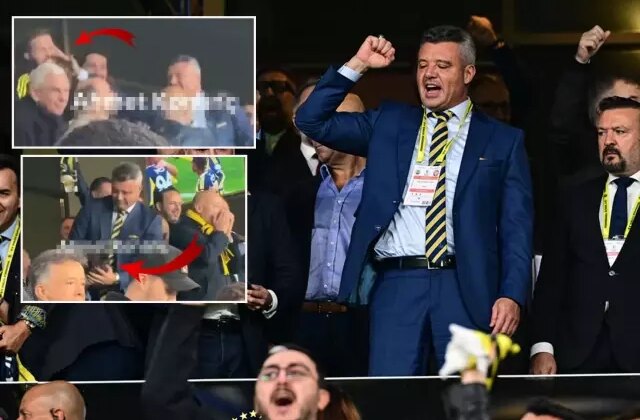 Küçük çocuğu savurdu, Devin Özek’e tokat attı! Sadettin Saran’ın renkli gol sevinci kameralara yansıdı