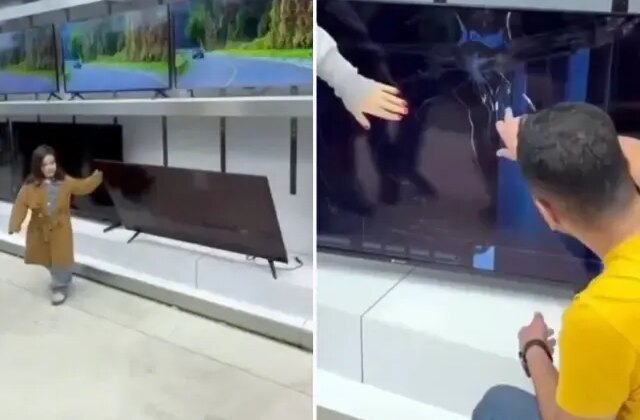 Küçük kızın verdiği zarar büyük! Babanın tepkisi ise görülmeye değer