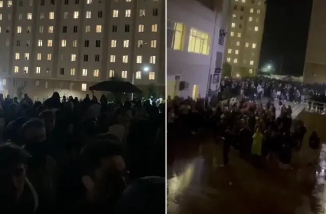 KYK yurdunda su krizi! Onlarca öğrenci protesto gösterisi düzenledi