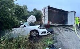 Manisa’da trafik kazası: 2 ölü, 3 yaralı