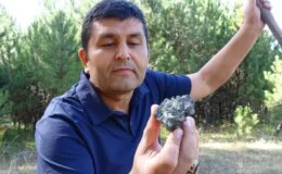 Mantar toplarken göktaşı buldu