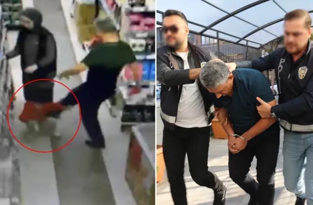 Markette oğlunu tekmeleyen babanın ifadesi ortaya çıktı