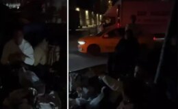 Ne soğuk havaya ne de yağmura aldırdılar, hediye çanta için günler öncesinden kamp kurdular