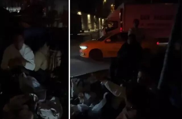 Ne soğuk havaya ne de yağmura aldırdılar, hediye çanta için günler öncesinden kamp kurdular