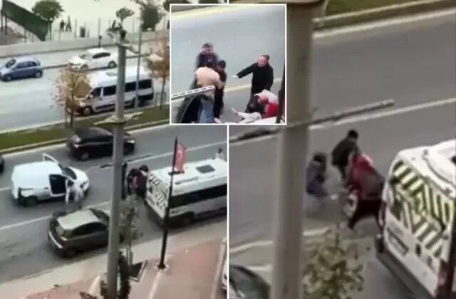 Okul yolunda dehşet! Çocuğunun önünde babaya saldırdı