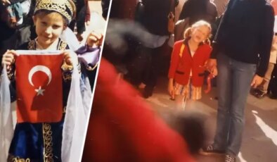 Onu şimdilerde bütün Türkiye tanıyor:  ‘Yaşasın Cumhuriyet’ notuyla çocukluk fotoğraflarını paylaştı
