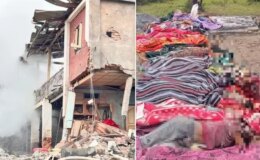 Ordu cunta karşıtı gösteriye paraşütle bomba attı! 40 kişi hayatını kaybetti