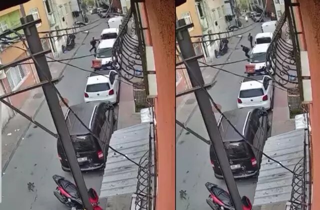 Ortaokul öğrencisi arkadaşını boynundan bıçakladı! O anlar kamerada