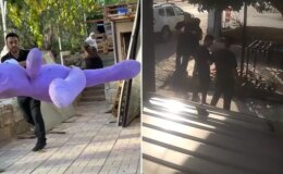 Oto yıkamacıda kira krizi! Eline geçeni sokağa fırlattı