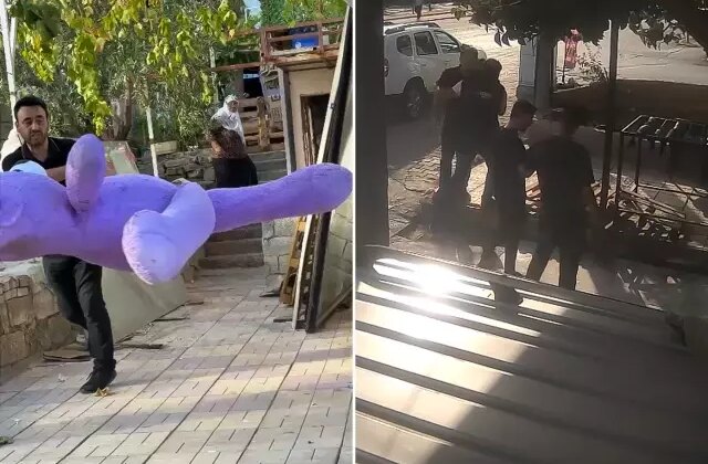 Oto yıkamacıda kira krizi! Eline geçeni sokağa fırlattı