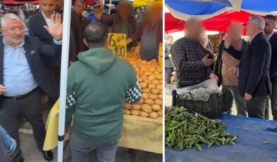 Esnafın söyledikleri, pazara denetime giden belediye başkanını çileden çıkardı