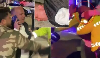 Polisi dövmeye çalışan şahsın sonu: Gardaş tamam