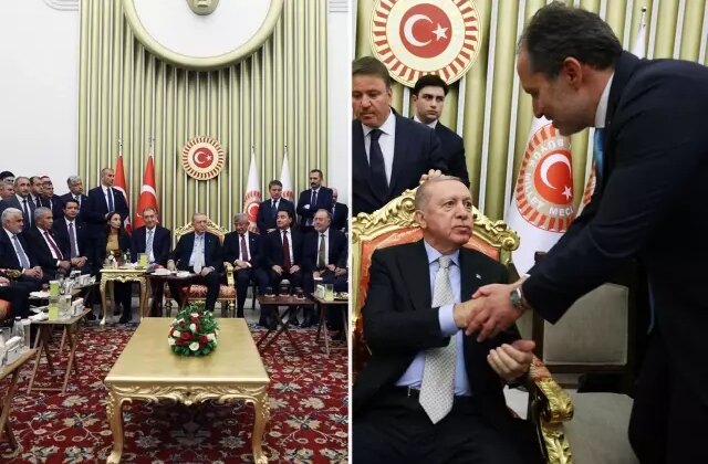 Resepsiyondaki fotoğraf karesine ilişkin bir açıklama da Fatih Erbakan’dan geldi
