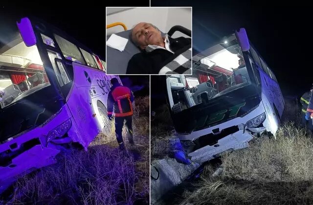 Şoför yediği yemekten zehirlendi, otobüs kaza yaptı