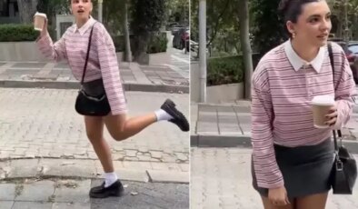 Sokakta video çeken genç kızın bacaklarına uygunsuz yorum