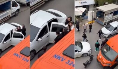 Magandaya bakın! Israrla takip ettiği kadını saçından sürükleyip saldırdı