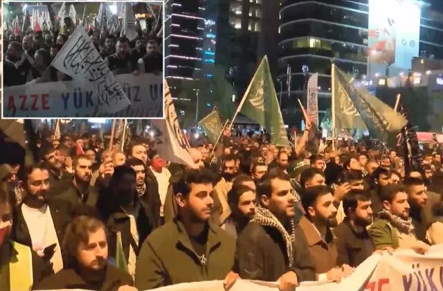 Sumud filosuna saldırıyı duyanlar İstanbul’da sokağa döküldü