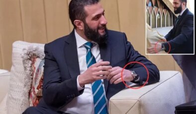 Suriye lideri Şara’nın koluna taktığı saatin fiyatı dudak uçuklattı