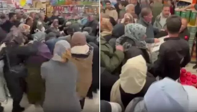 Televizyonlar bin liraya satışa sunuldu, market savaş alanına döndü