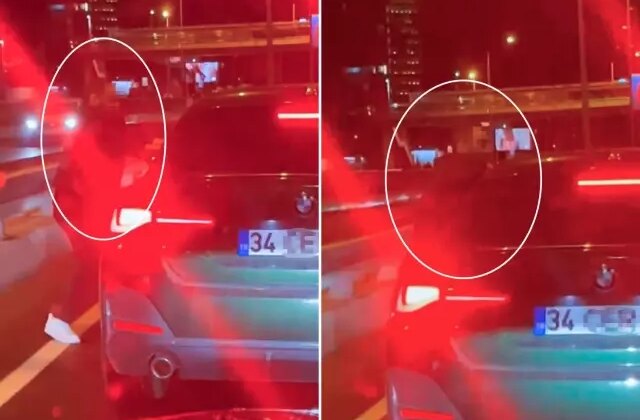 Trafik magandası çocuklu kadını darp etti