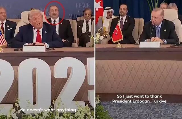 Trump, Erdoğan’ı övdüğü sırada Aliyev’in yüz ifadesi dikkat çekti