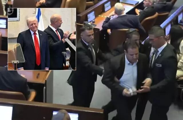 Trump’ı protesto eden vekiller bakın kim çıktı! Netanyahu’ya da ders vermiş