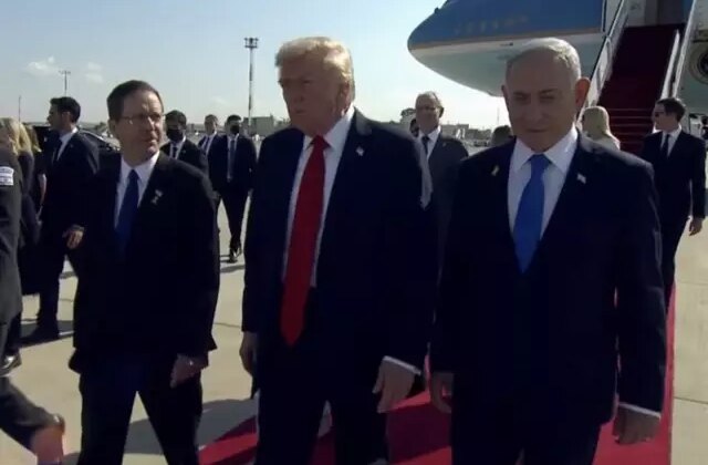 Trump İsrail’de! Netanyahu bizzat karşıladı, işte ilk sözleri