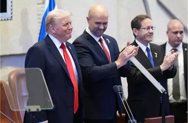 Trump, İsrail Meclisi’nde dakikalarca ayakta alkışlandı