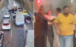 Tüneli kapatıp eğlence yapan gruba ceza yağdı