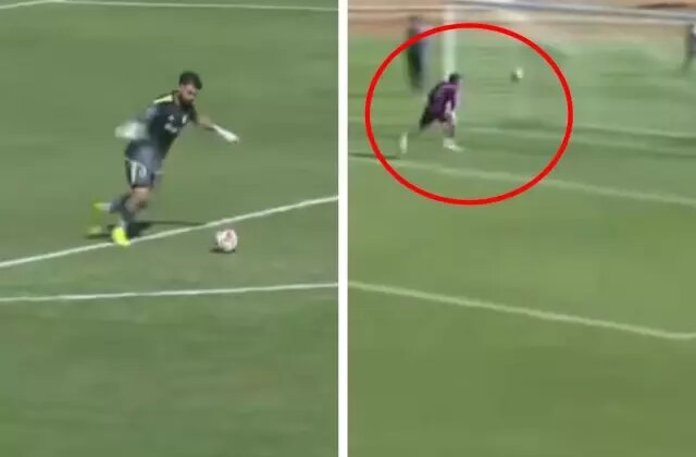 Türkiye’de kaleden kaleye inanılmaz gol