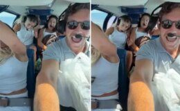 Uykudaki ailesinin aklını aldı! Havada korku dolu anlar